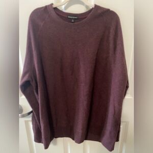 Banana Republic NWT Men's Thermal CrewNeck Burgundy Red Waffle Shirt